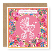 Load image into Gallery viewer, Summer Breeze Baby Granddaughter Baby Card, (SB031)