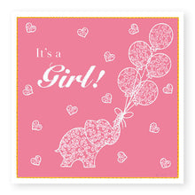 Load image into Gallery viewer, Summer Breeze It's A Girl Baby Card, (SB035)