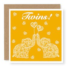 Load image into Gallery viewer, Summer Breeze Twins Baby Card, (SB039)