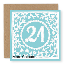 Load image into Gallery viewer, 21st Birthday Card, Age 21 Birthday Card for Her (BD63)