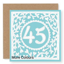 Load image into Gallery viewer, 45th Birthday Card, Age 45 Birthday Card for Her (BD68)