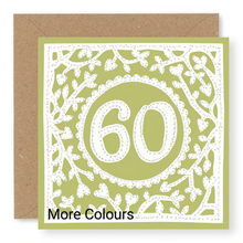 Load image into Gallery viewer, 60th Birthday Card, Age 60 Birthday Card for Her (BD71)
