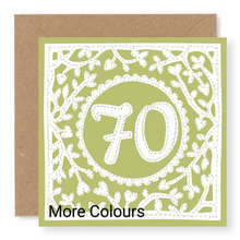 Load image into Gallery viewer, 70th Birthday Card, Age 70 Birthday Card for Her (BD73)