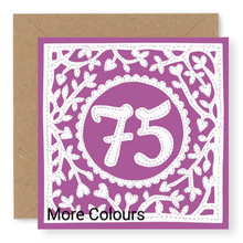 Load image into Gallery viewer, 75th Birthday Card, Age 75 Birthday Card for Her (BD74)