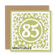 Load image into Gallery viewer, 85th Birthday Card, Age 85 Birthday Card for Her (BD76)