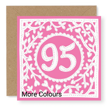 Load image into Gallery viewer, 95th Birthday Card, Age 95 Birthday Card for Her (BD78)