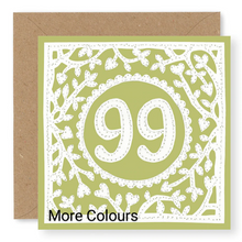 Load image into Gallery viewer, 99th Birthday Card, Age 99 Birthday Card for Her (BD79)