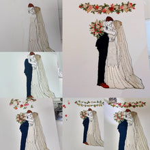 Load image into Gallery viewer, Bride and Groom Wedding Card (GC33)
