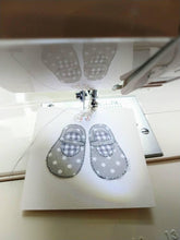 Load image into Gallery viewer, Silver Baby Booties