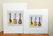 Load image into Gallery viewer, Guitars Print