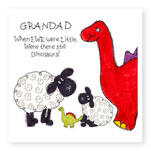Load image into Gallery viewer, Hey EWE Grandad Dinosaurs Birthday Card, (EW119)
