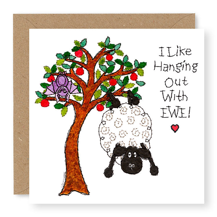 Hey EWE Hanging Out with EWE General Card, (EW121)