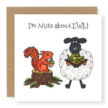 Load image into Gallery viewer, Hey EWE Nuts about EWE General Card, (EW124)
