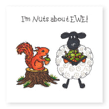 Load image into Gallery viewer, Hey EWE Nuts about EWE General Card, (EW124)
