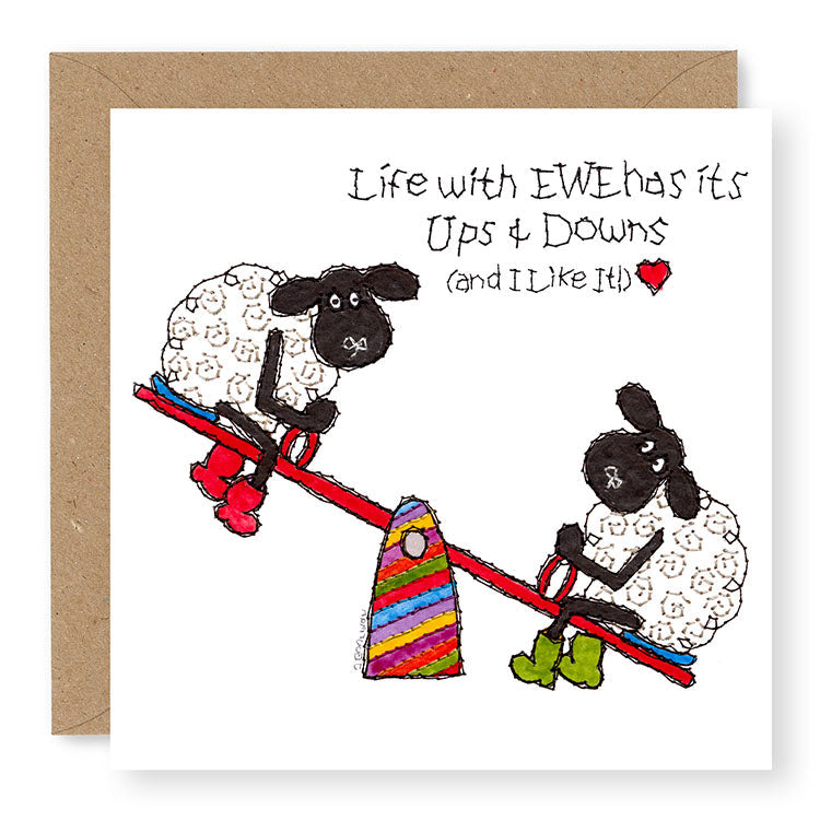 Hey EWE Life's Ups and Downs General Card, (EW141)