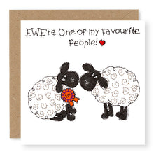 Load image into Gallery viewer, Hey EWE One of my Favourite Rosette General Card, (EW147)
