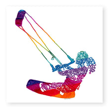 Load image into Gallery viewer, Inspire Female Kite Surfer Blank Card, (IN018)
