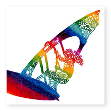 Load image into Gallery viewer, Inspire Female Jumping Windsurfer Blank Card, (IN021)
