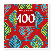 Load image into Gallery viewer, 100th Birthday Card, Age 100 Birthday Card for Him (BD100)
