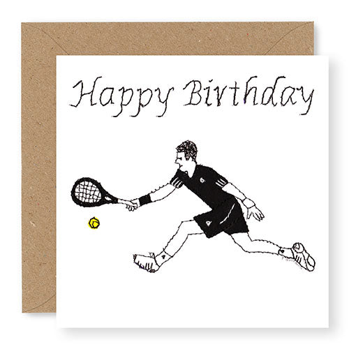 Tennis Birthday Card (BD12)