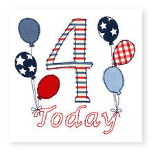 Load image into Gallery viewer, 4th Birthday Card, Boy&#39;s Age 4 Birthday Card (BD44)
