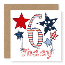 Load image into Gallery viewer, 6th Birthday Card, Boy&#39;s Age 6 Birthday Card (BD46)
