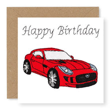 Load image into Gallery viewer, Red Sports Car Birthday Card (BD54)
