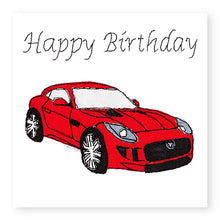 Load image into Gallery viewer, Red Sports Car Birthday Card (BD54)
