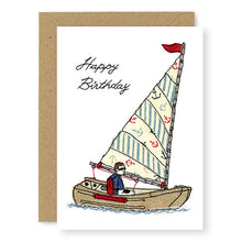 Load image into Gallery viewer, Vintage Sailing Boat Birthday Card (BD56)
