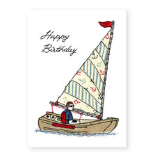 Load image into Gallery viewer, Vintage Sailing Boat Birthday Card (BD56)
