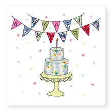 Load image into Gallery viewer, Cake with Bunting Birthday Card (BD57)

