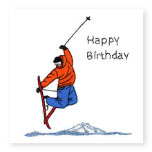 Load image into Gallery viewer, Skiing Birthday Card (BD59)
