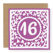Load image into Gallery viewer, 16th Birthday Card, Girl&#39;s Age 16 Birthday Card (BD61)
