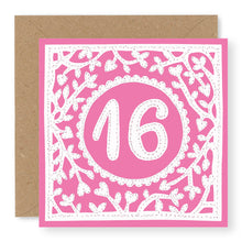 Load image into Gallery viewer, 16th Birthday Card, Girl&#39;s Age 16 Birthday Card (BD61)
