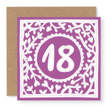 Load image into Gallery viewer, 18th Birthday Card, Girl&#39;s Age 18 Birthday Card (BD62)
