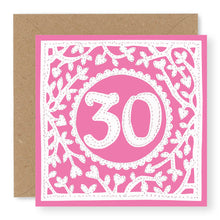 Load image into Gallery viewer, 30th Birthday Card, Age 30 Birthday Card for Her (BD65)
