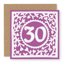 Load image into Gallery viewer, 30th Birthday Card, Age 30 Birthday Card for Her (BD65)
