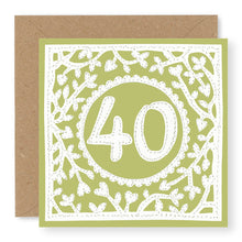 Load image into Gallery viewer, 40th Birthday Card, Age 40 Birthday Card for Her (BD67)
