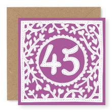 Load image into Gallery viewer, 45th Birthday Card, Age 45 Birthday Card for Her (BD68)
