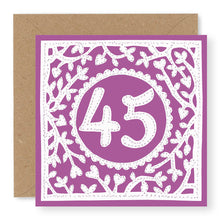 Load image into Gallery viewer, 45th Birthday Card, Age 45 Birthday Card for Her (BD68)
