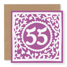 Load image into Gallery viewer, 55th Birthday Card, Age 55 Birthday Card for Her (BD70)
