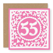 Load image into Gallery viewer, 55th Birthday Card, Age 55 Birthday Card for Her (BD70)
