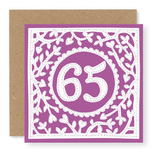 Load image into Gallery viewer, 65th Birthday Card, Age 65 Birthday Card for Her (BD72)
