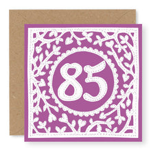 Load image into Gallery viewer, 85th Birthday Card, Age 85 Birthday Card for Her (BD76)
