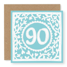 Load image into Gallery viewer, 90th Birthday Card, Age 90 Birthday Card for Her (BD77)

