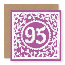 Load image into Gallery viewer, 95th Birthday Card, Age 95 Birthday Card for Her (BD78)
