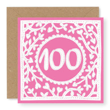 Load image into Gallery viewer, 100th Birthday Card, Age 100 Birthday Card for Her (BD80)
