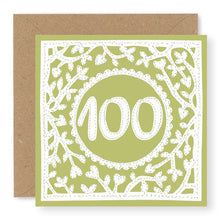 Load image into Gallery viewer, 100th Birthday Card, Age 100 Birthday Card for Her (BD80)
