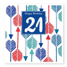 Load image into Gallery viewer, 21st Birthday Card, Age 21 Birthday Card for Him (BD83)
