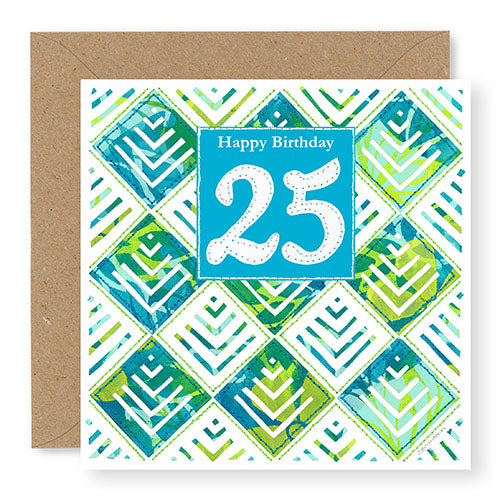 25th Birthday Card, Age 25 Birthday Card for Him (BD84)